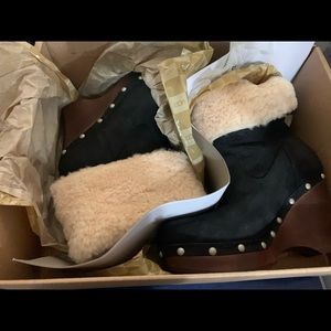 Ugg Wedge Boots 7 Brand New